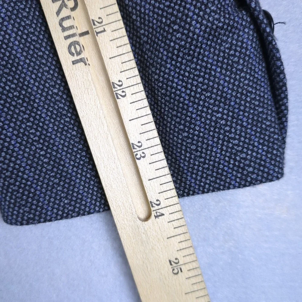 Brioni Double Breasted Blazer Mens 42 Charcoal Gray Striped Birdseye Sport Coat